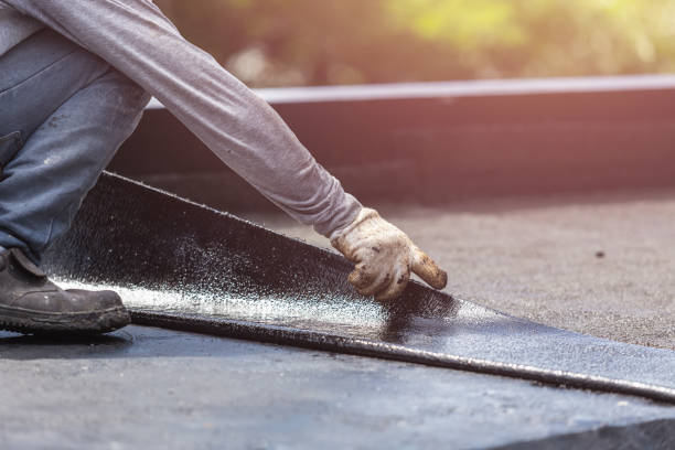 Professional Basement Waterproofing technician working in Bybee, TN